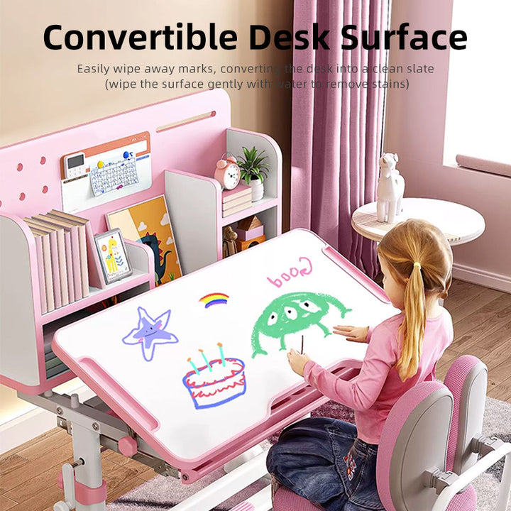 Sweekids Children's Ergonomic Adjustable Study Table & Chair Set ST340