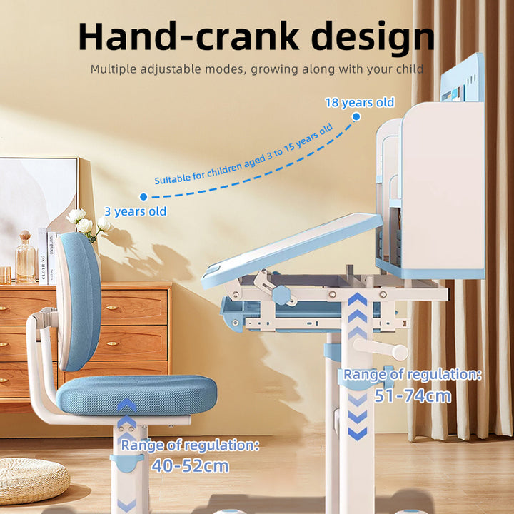 Sweekids Children's Ergonomic Adjustable Study Table & Chair Set ST340