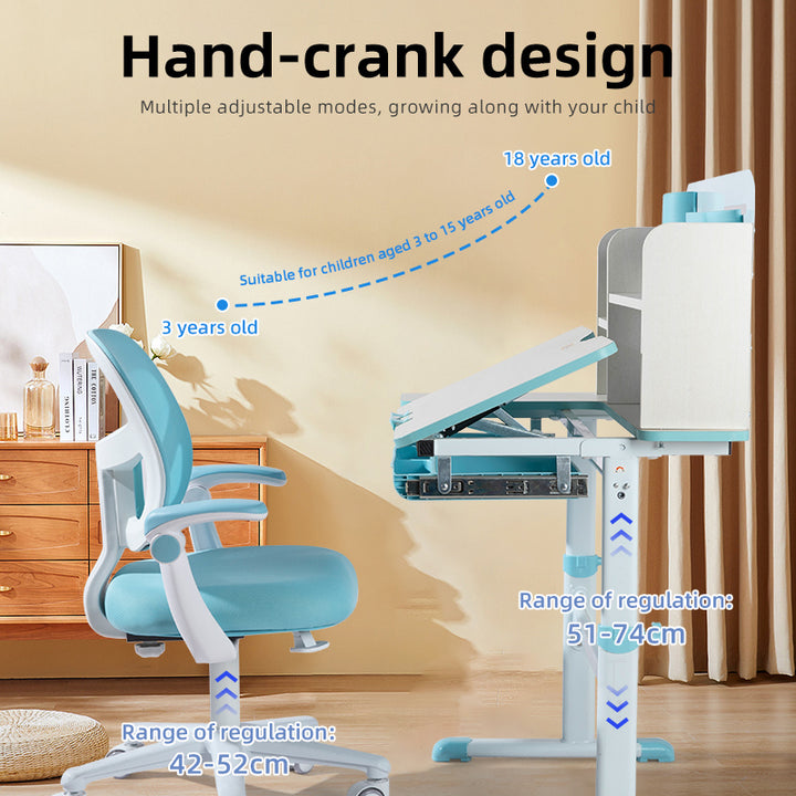 Sweekids Children's Ergonomic Adjustable Study Table & Chair Set ST370
