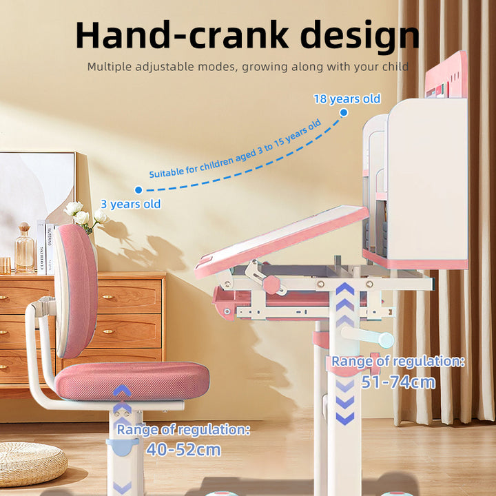 Sweekids Children's Ergonomic Adjustable Study Table & Chair Set ST340