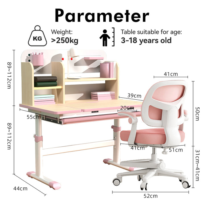 Sweekids Children's Ergonomic Adjustable Study Table & Chair Set ST370
