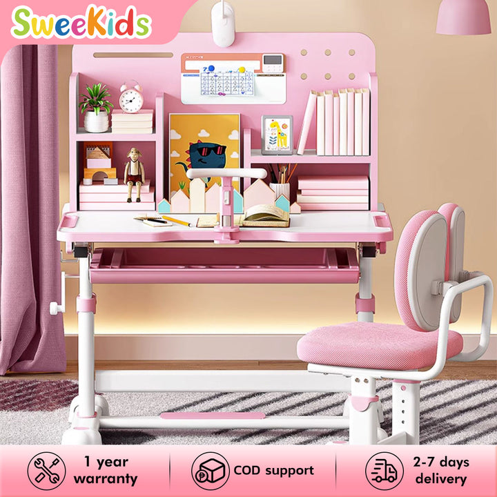 Sweekids Children's Ergonomic Adjustable Study Table & Chair Set ST340 KOL