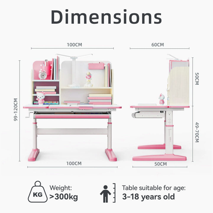 Sweekids Children's Ergonomic Adjustable Study Table & Chair Set ST520
