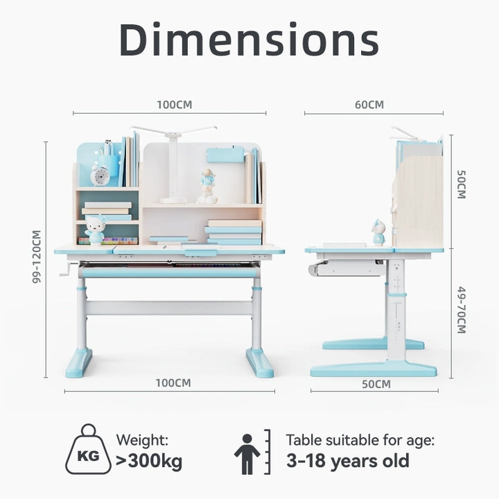 Sweekids Children's Ergonomic Adjustable Study Table T470
